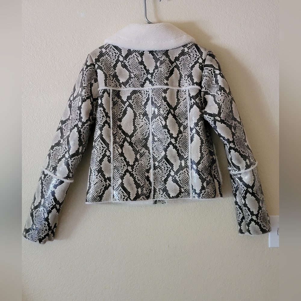 Stand Studio Snakeskin Pattern Jacket With Shearl… - image 8